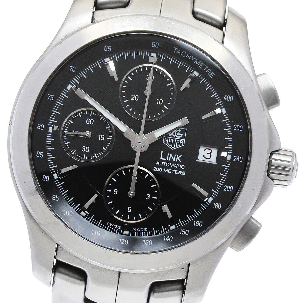 TAG HEUER Link CJF2110 Chronograph Date Black Dial Automatic Men's Watch_875355