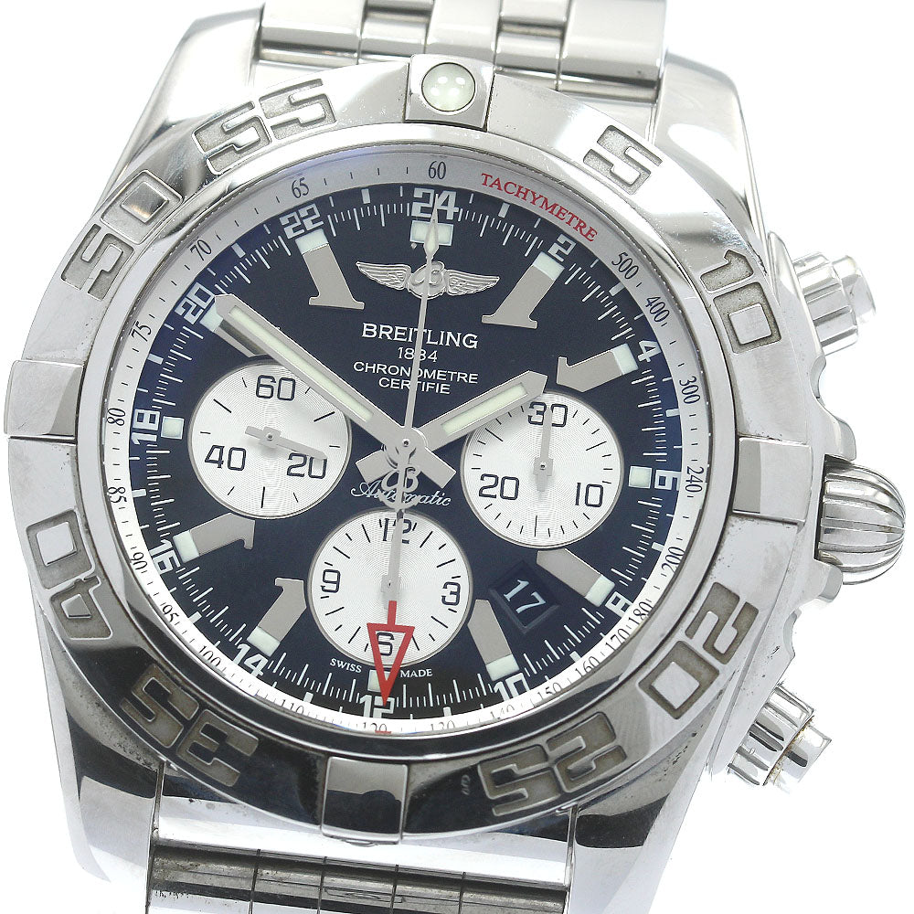 BREITLING Chronomat AB0410 GMT black Dial Automatic Men's Watch_875405