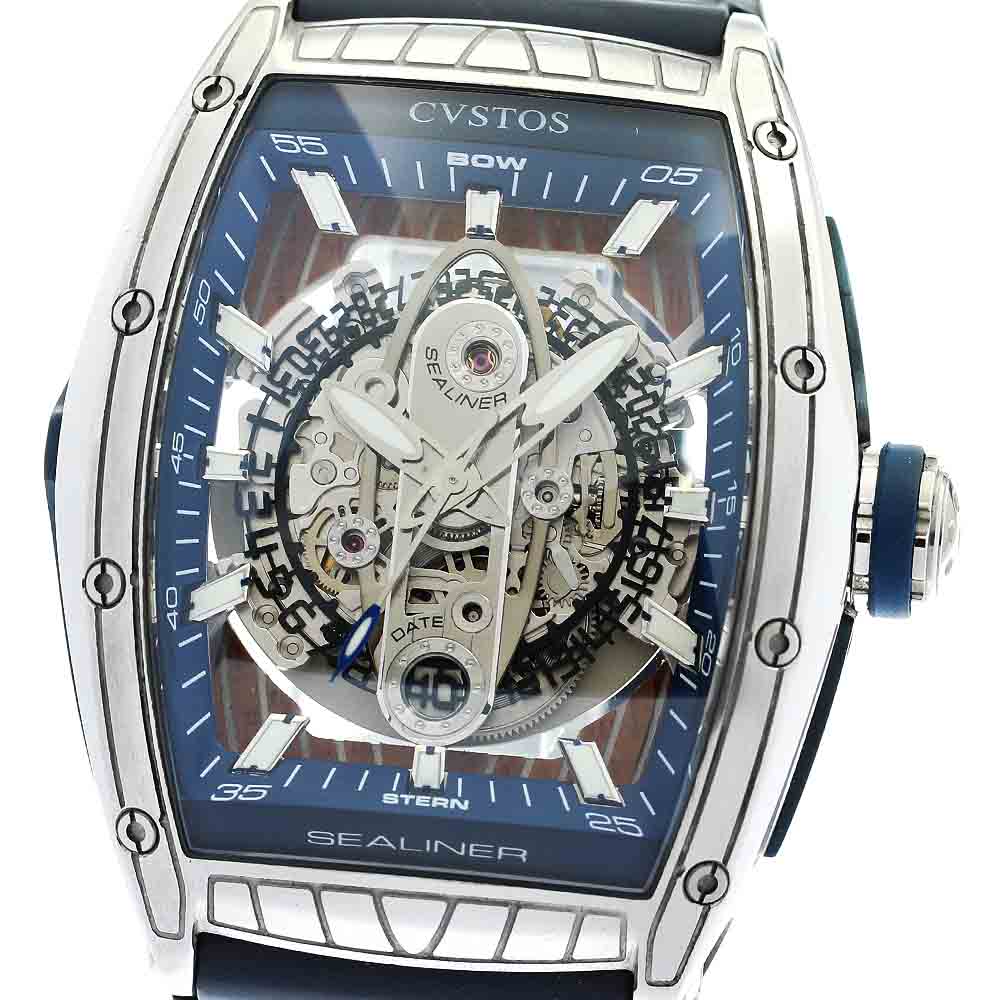 CVSTOS Challenge Sealiner II CVT-SEA2-ST skeleton Dial AT Men's Watch_875417