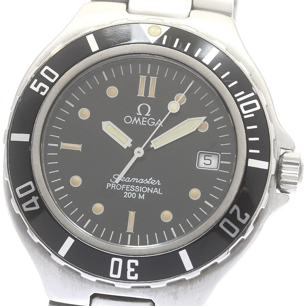 OMEGA Seamaster200 Date black Dial Quartz Men's Watch_875437