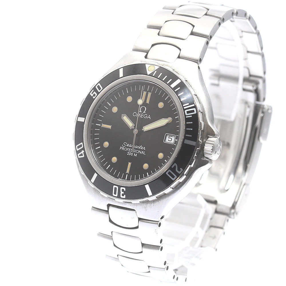 OMEGA Seamaster200 Date black Dial Quartz Men's Watch_875437