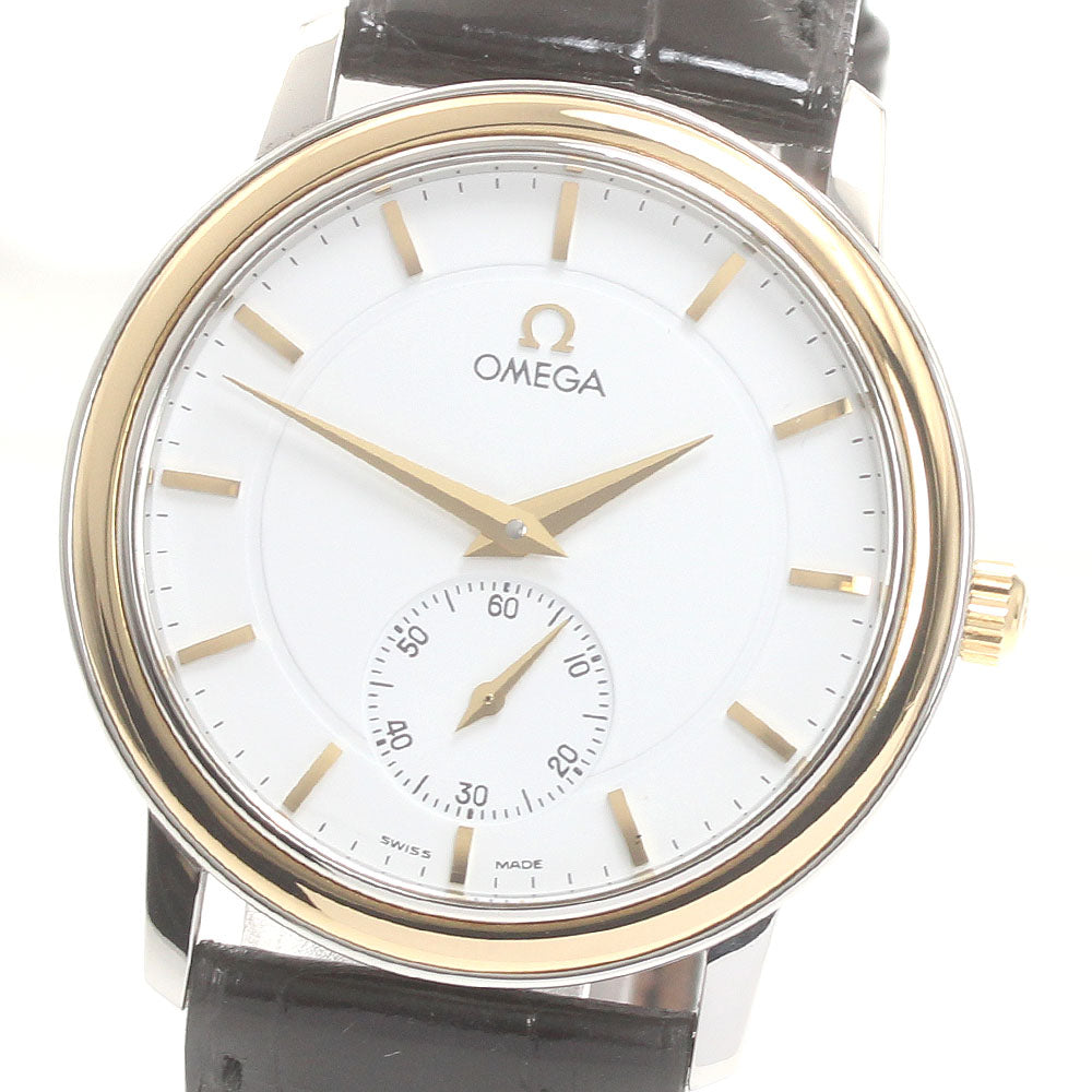 OMEGA De Ville Prestige YG bezel white Dial Hand Winding Men's Watch_875444
