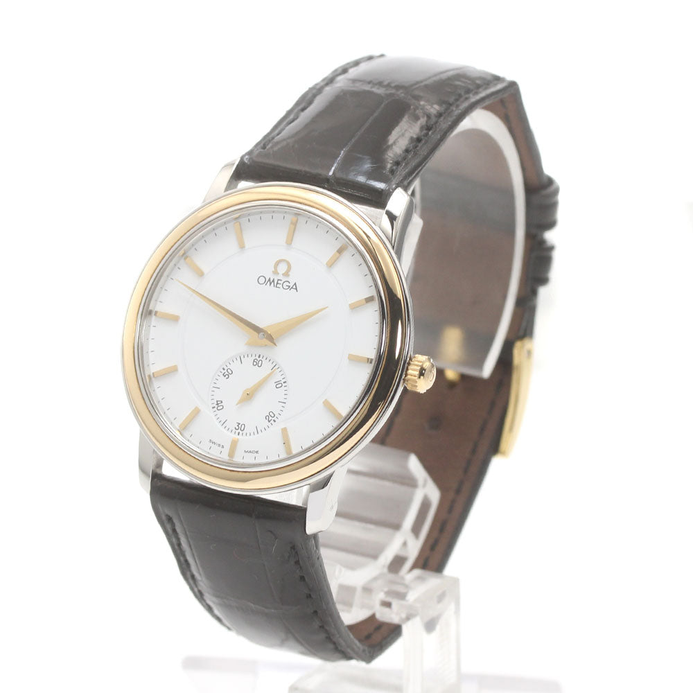 OMEGA De Ville Prestige YG bezel white Dial Hand Winding Men's Watch_875444