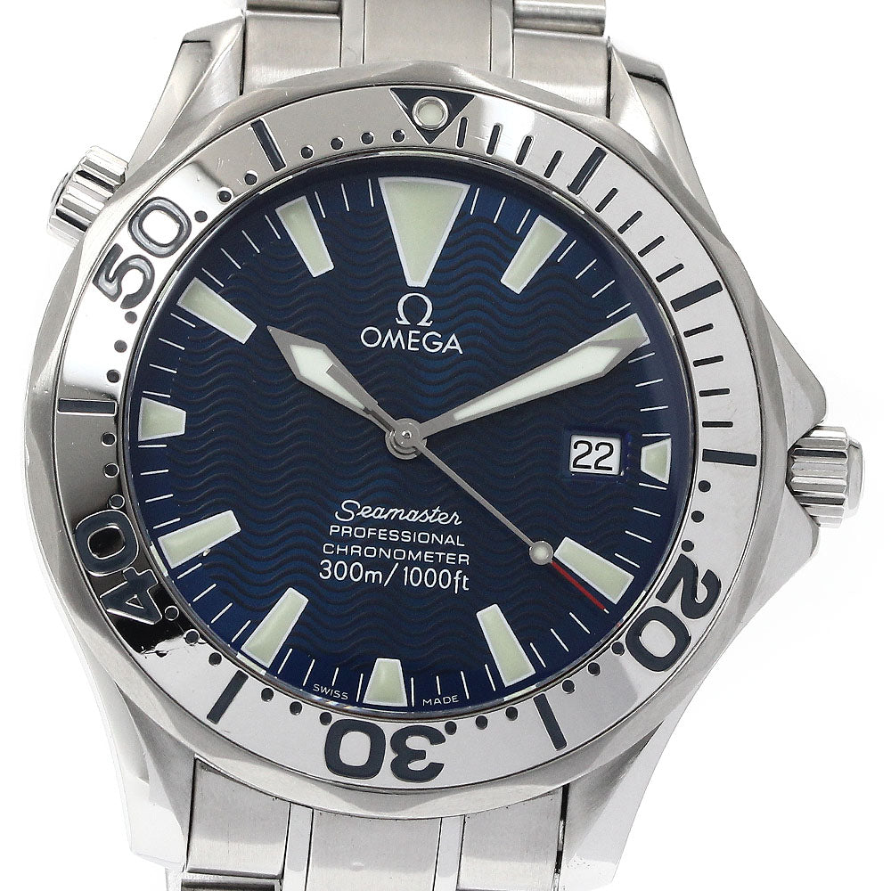 OMEGA Seamaster300 2255.80 Date blue Dial Automatic Men's Watch_875447
