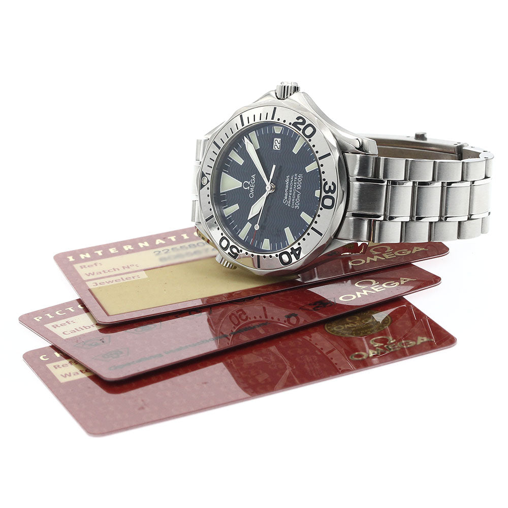 OMEGA Seamaster300 2255.80 Date blue Dial Automatic Men's Watch_875447