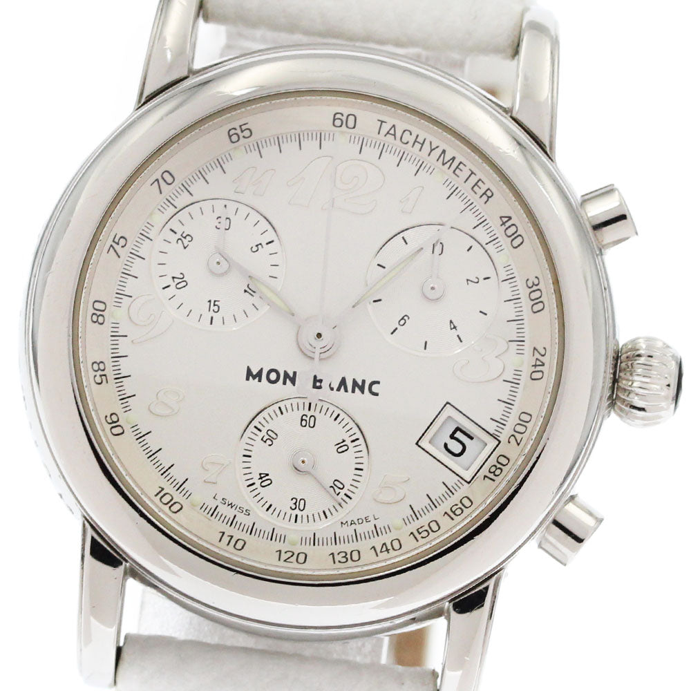 MONTBLANC Meisterstic 7039 Chronograph Silver Dial Quartz Ladies Watch_875479