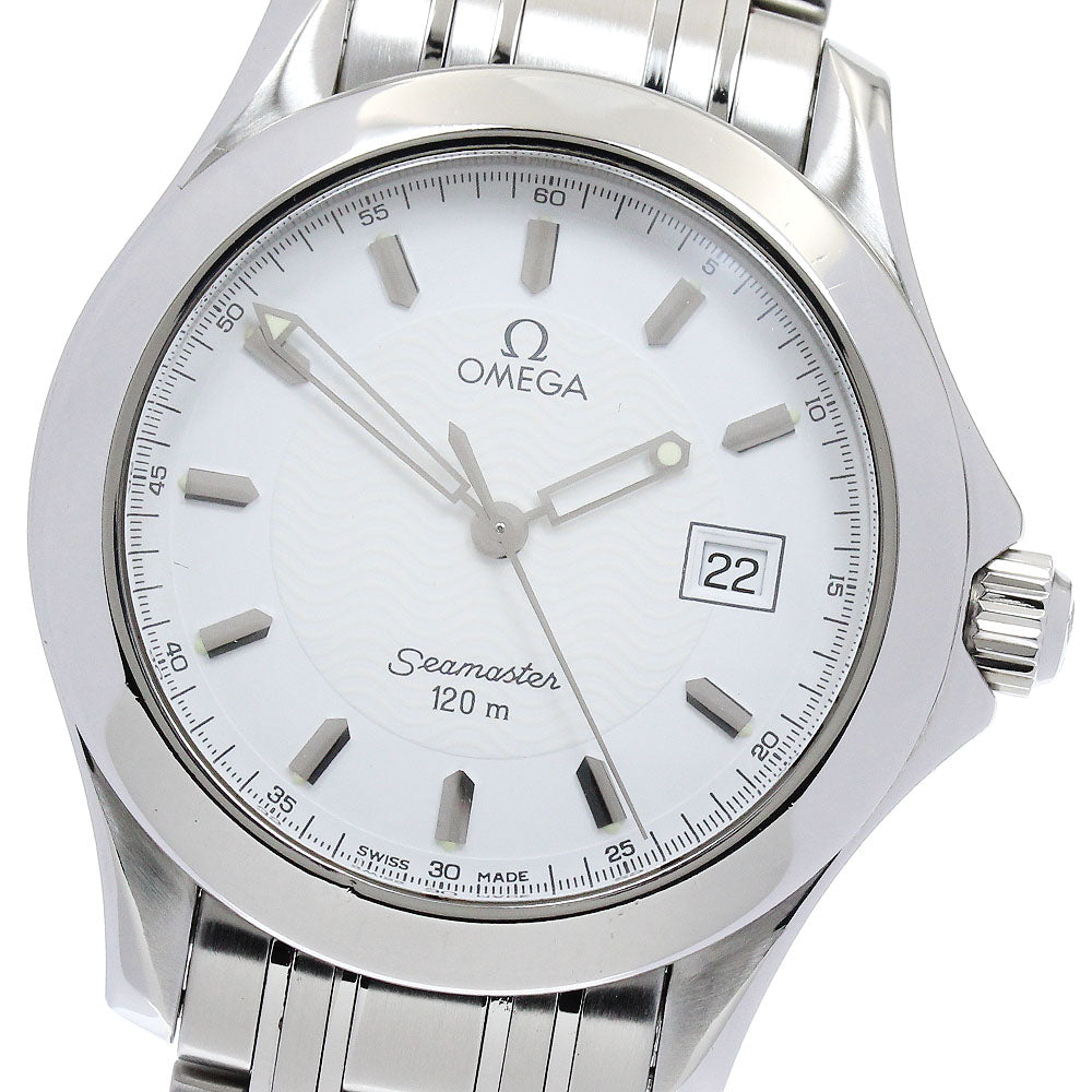 OMEGA Seamaster120 2511.21 Date white Dial Quartz Men's Watch_875490