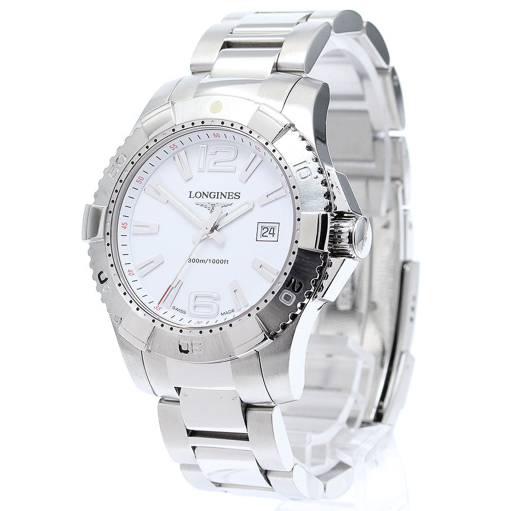 LONGINES Hydro Conquest L3.647.4 Date Silver Dial Quartz Men's Watch_875494