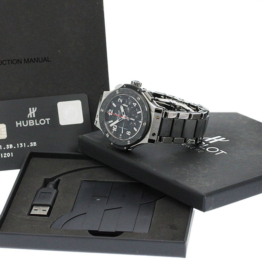 HUBLOT Big bang steel ceramic 301.SB.131.SB Chronograph AT Men's Watch_875500