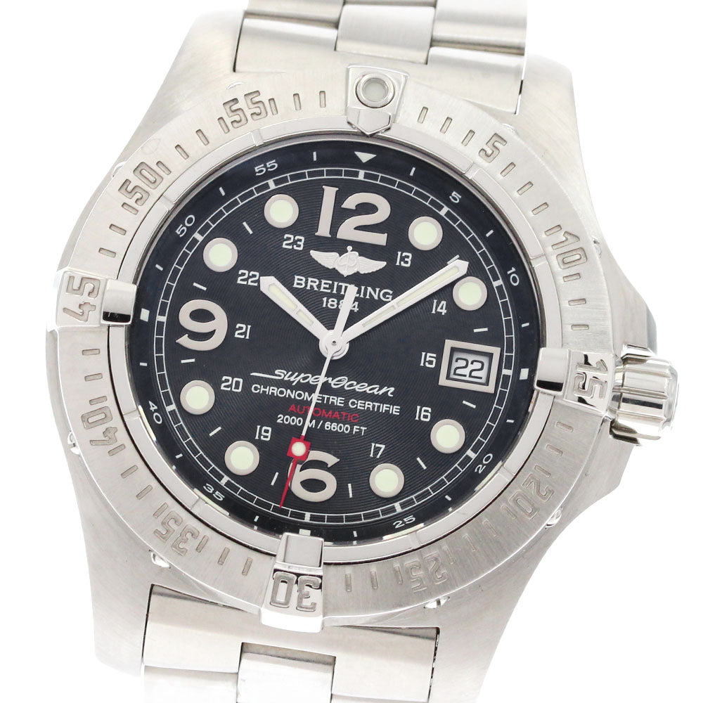 BREITLING Super Ocean A17390 Date Black Dial Automatic Men's Watch_875504