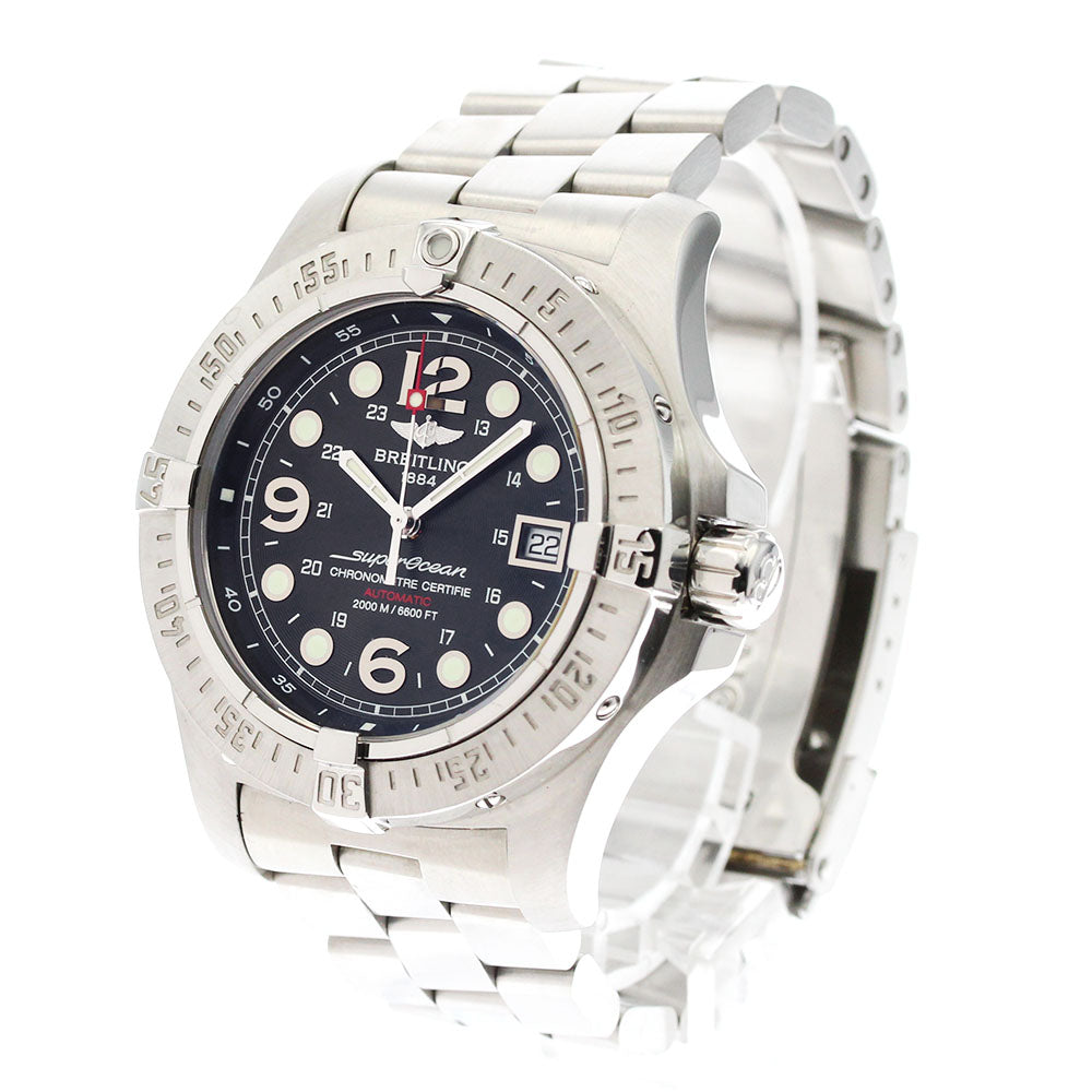 BREITLING Super Ocean A17390 Date Black Dial Automatic Men's Watch_875504