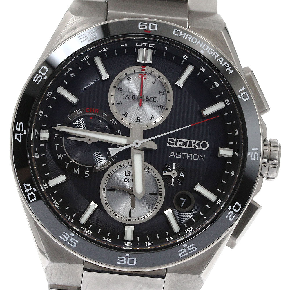 SEIKO Astron Nexter SBXC151 GPS black Dial Solar Powered Radio Men's_875506