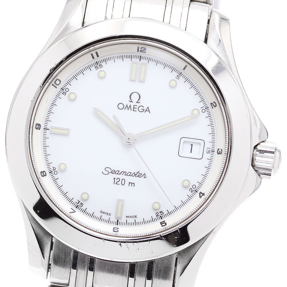 OMEGA Seamaster120 2511.20 Date white Dial Quartz Men's Watch_875514