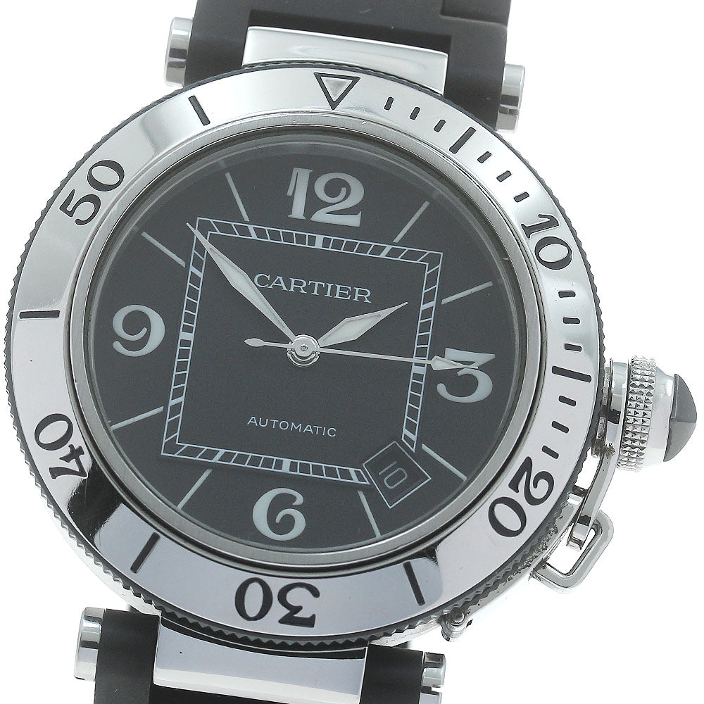 CARTIER Pacha Sea timer W31077U2 Date black Dial Automatic Men's Watch_875518