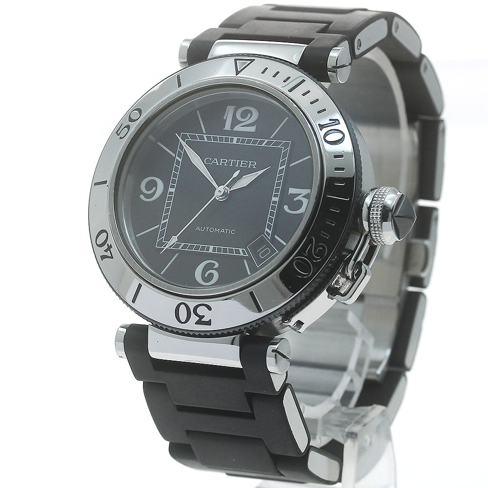 CARTIER Pacha Sea timer W31077U2 Date black Dial Automatic Men's Watch_875518