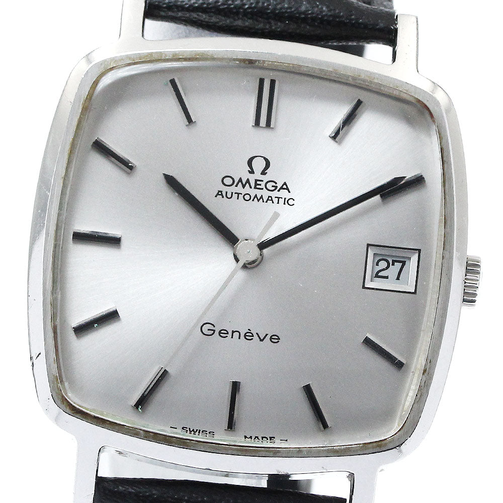 OMEGA Geneve 162.0060 Square Date cal.1012 Silver Dial Automatic Men's_875530