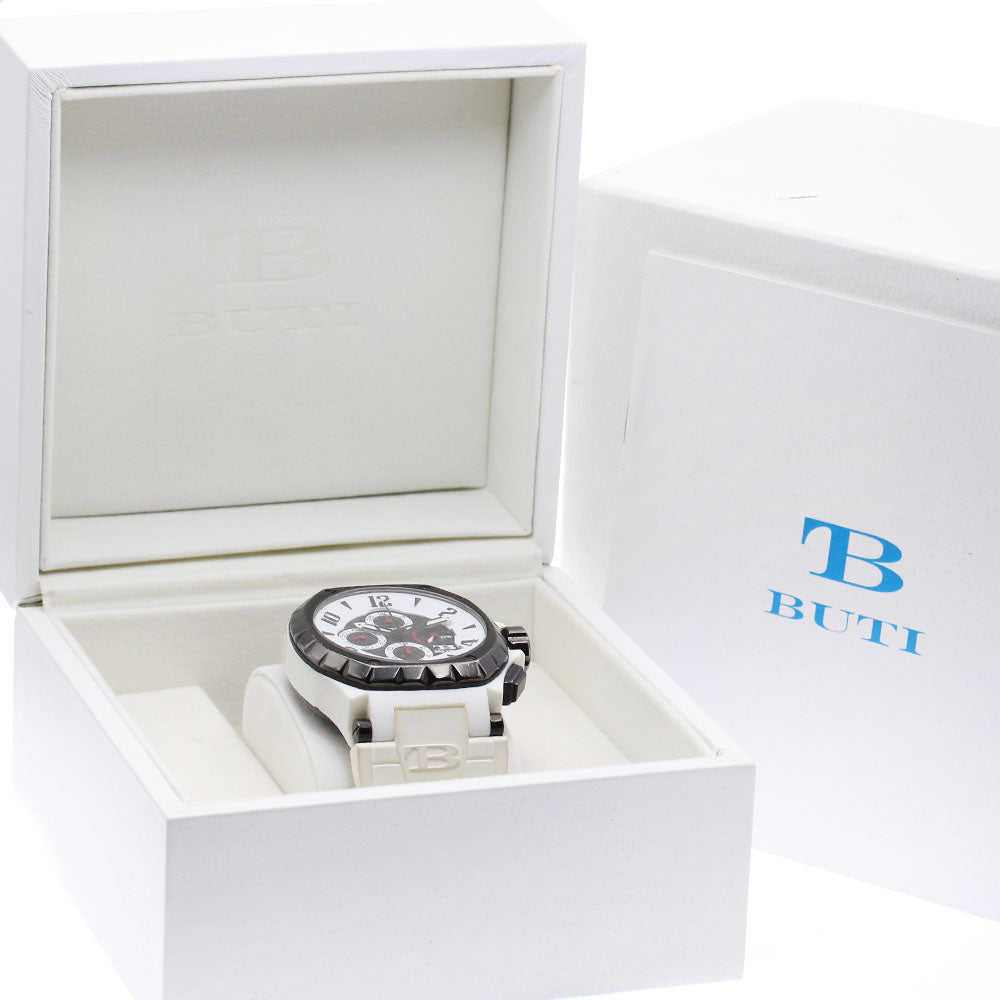 BUTI Magnum Speed Chronograph Black White Dial Automatic Men's Watch_875532