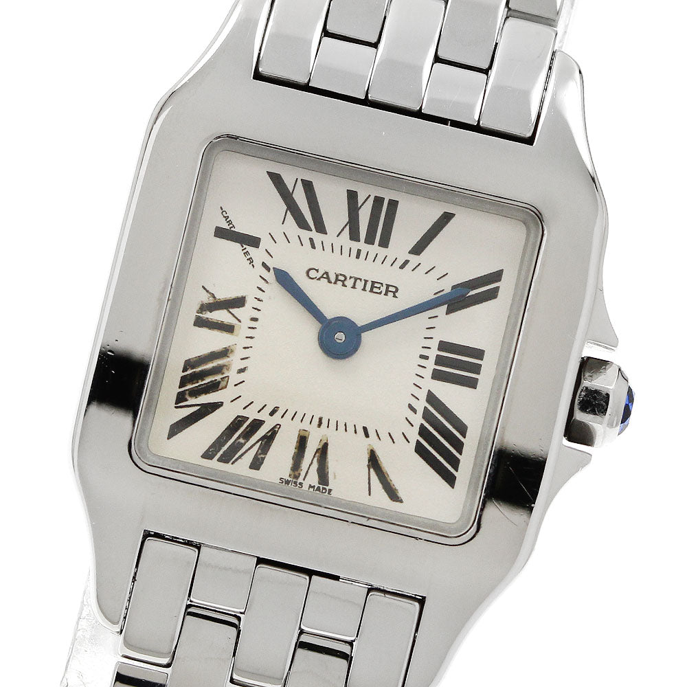 CARTIER Santos de Moiselle SM W25064Z5 Beige Dial Quartz Ladies Watch_875536