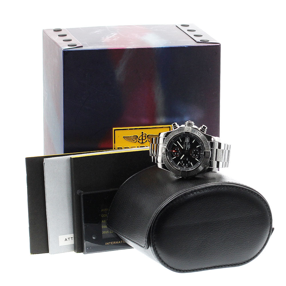 BREITLING Avenger II A13381 Chronograph black Dial Automatic Men's Watch_875541