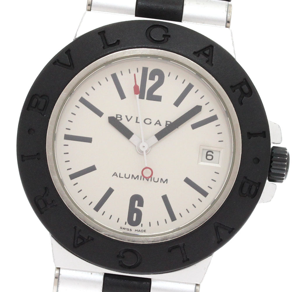 BVLGARI aluminum AL38TA Date Silver Dial Automatic Men's Watch_875551