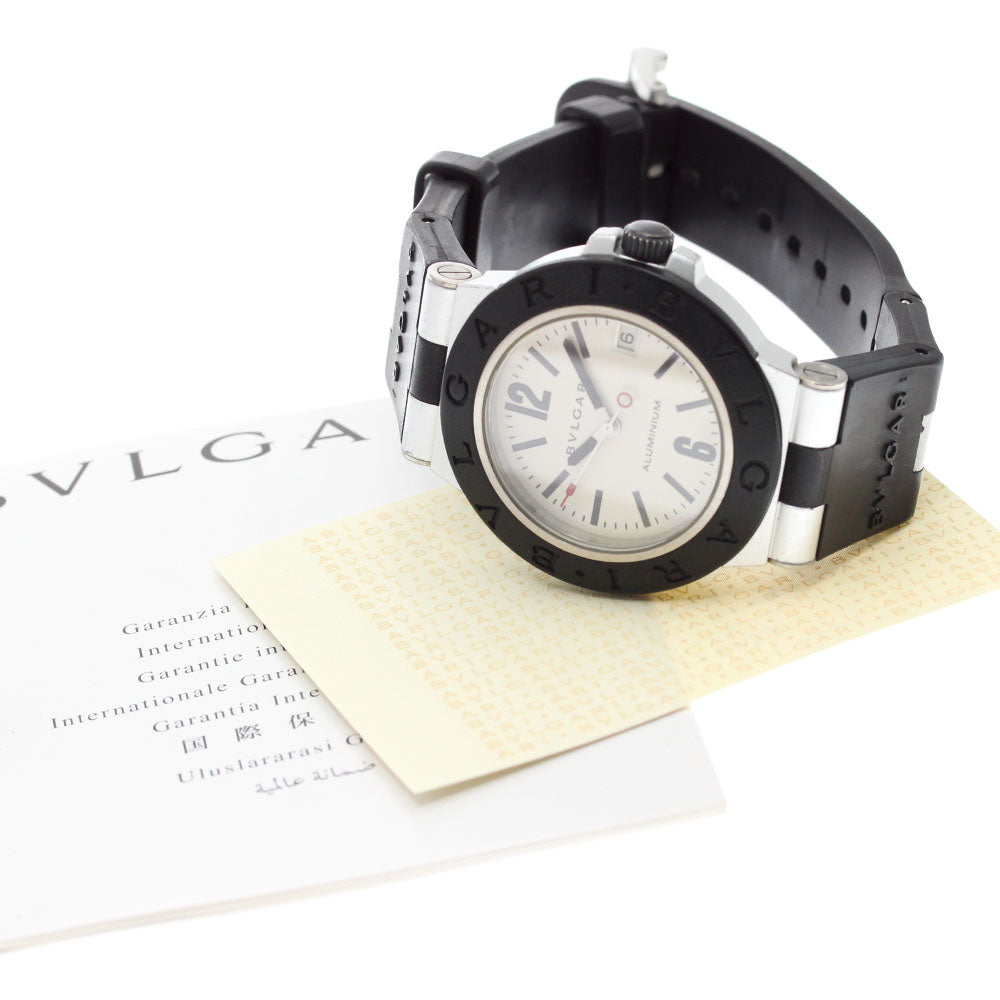 BVLGARI aluminum AL38TA Date Silver Dial Automatic Men's Watch_875551