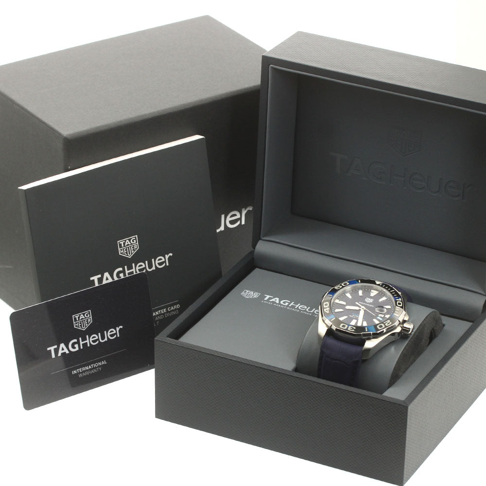 TAG HEUER Aqua racer WAY201P Caliber 5 blue Dial Automatic Men's Watch_875565