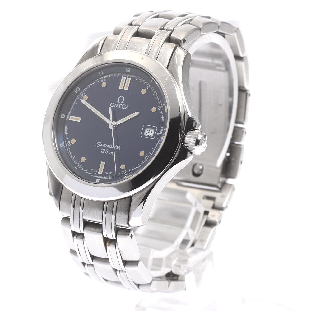 OMEGA Seamaster120 2511.8 Date Navy Dial Quartz Men's Watch_875569