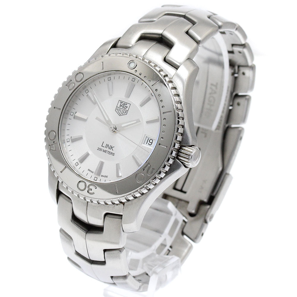 TAG HEUER Link WJ1111 Date Silver Dial Quartz Men's Watch_875570