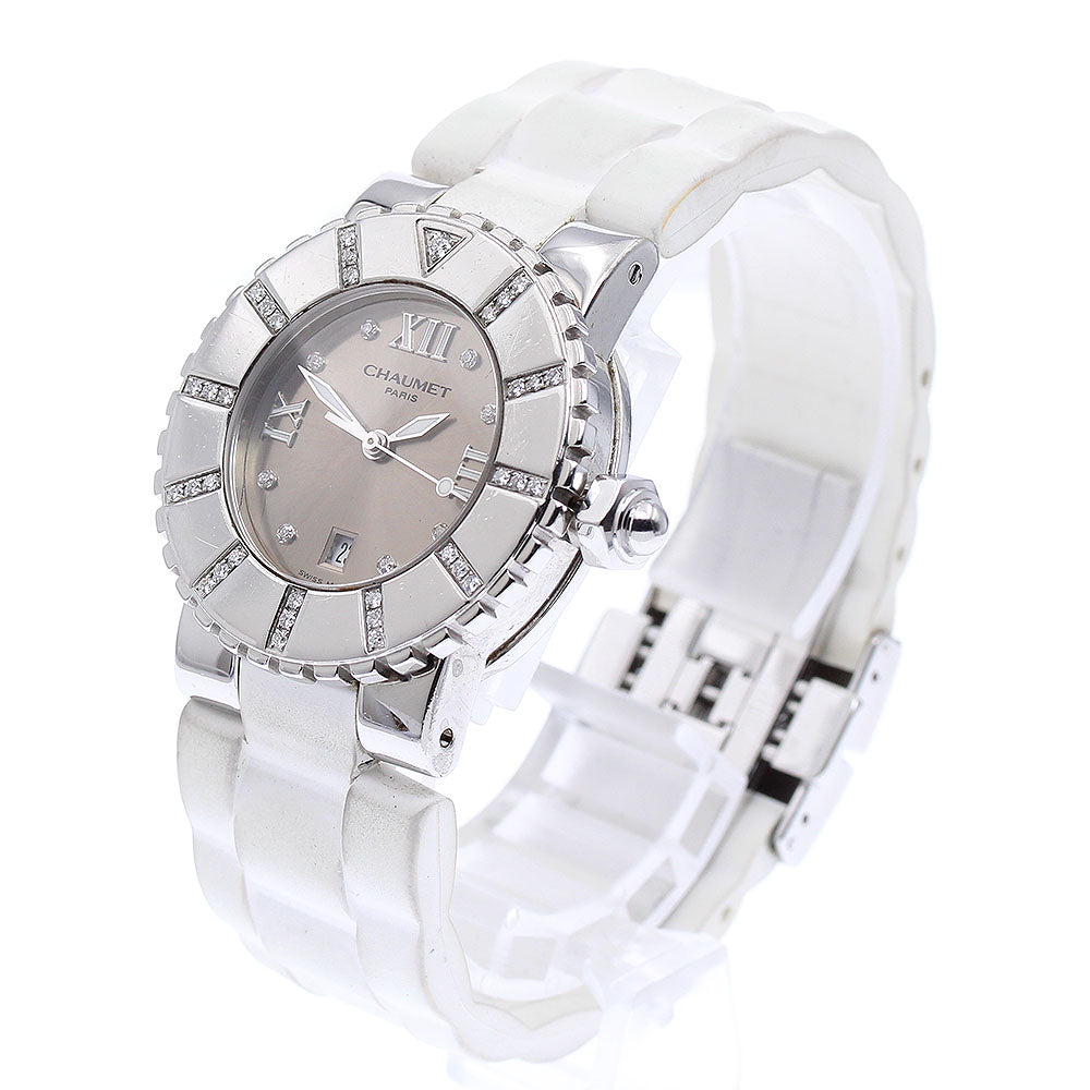 Chaumet Class one Diamond Bezel gray Dial Quartz Boy's Watch_875588