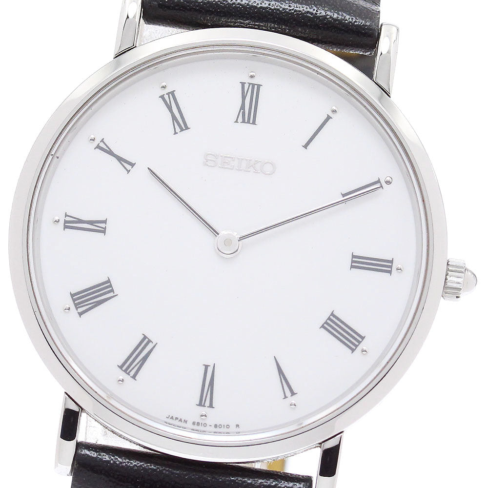 SEIKO mechanical SCVL001/6810-8000 white Dial Hand Winding Men's Watch_875591
