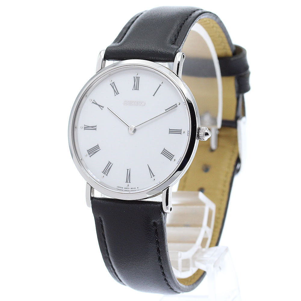 SEIKO mechanical SCVL001/6810-8000 white Dial Hand Winding Men's Watch_875591