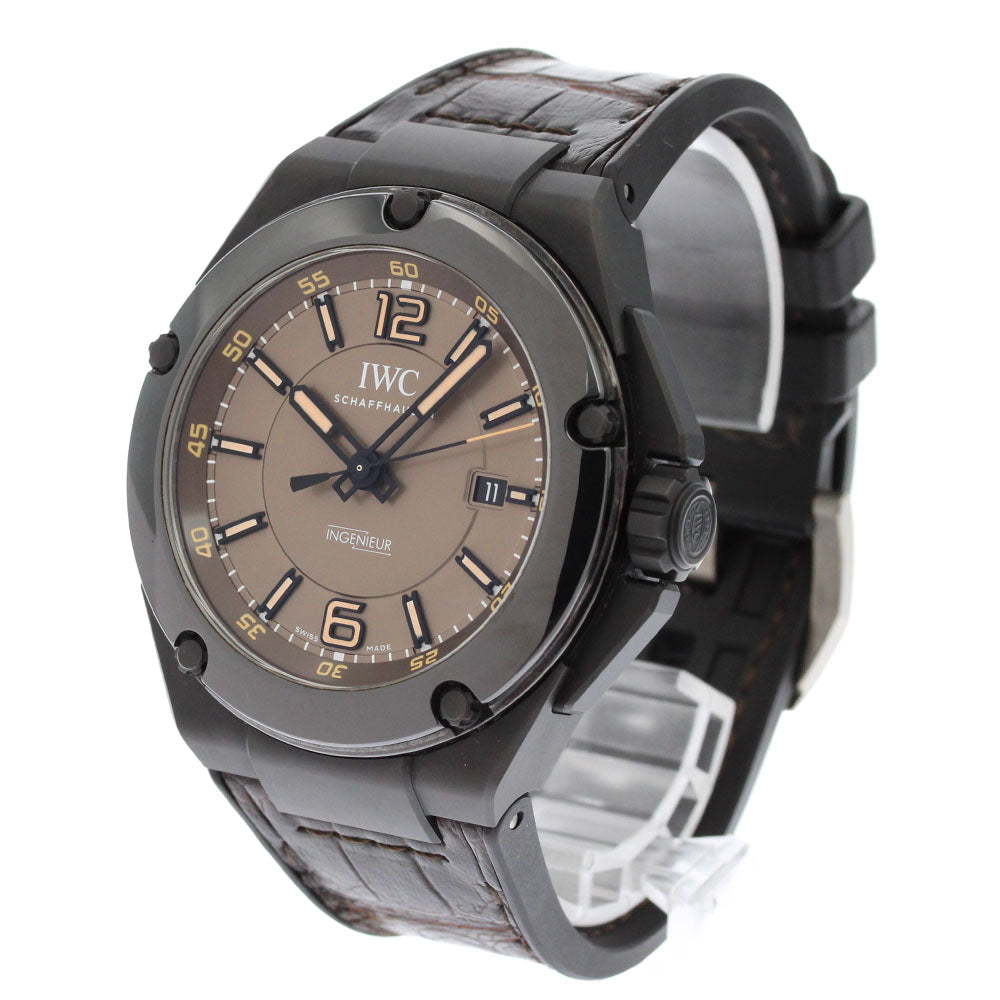 IWC SCHAFFHAUSEN Ingenieur AMG Black Series IW322504 Date Brown Dial Automatic Men's Watch_875614
