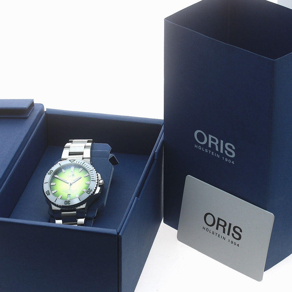 ORIS Aquis date 01.733.7787 Date green Dial Automatic Men's Watch_875631