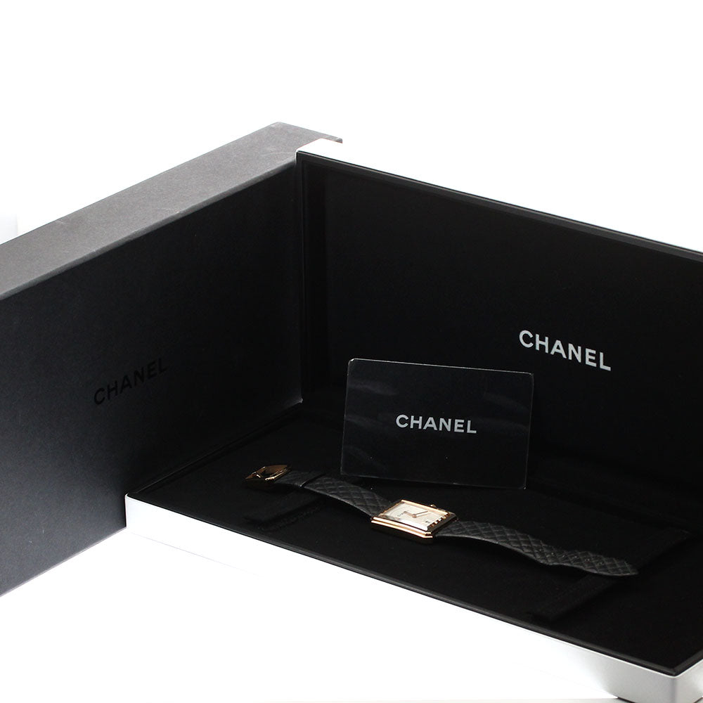 CHANEL boy friend H6588 K18PG Date Silver Dial Quartz Boy's Watch_875634