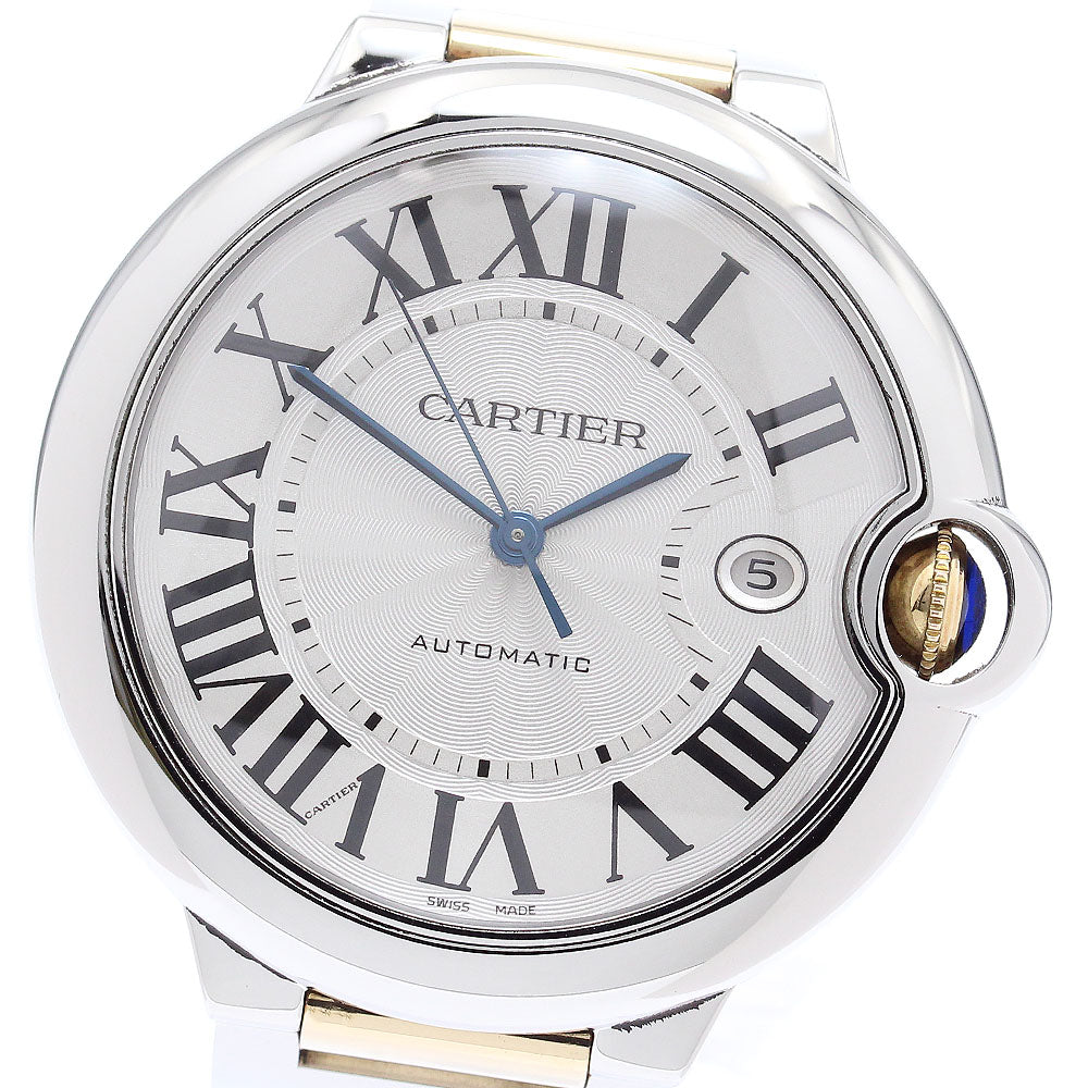 CARTIER Baron Blue LM W69009Z3 YG2 tone Silver Dial Automatic Men's Watch_875635