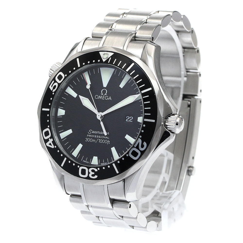 OMEGA Seamaster300 2264.50 Date black Dial Quartz Men's Watch_875637