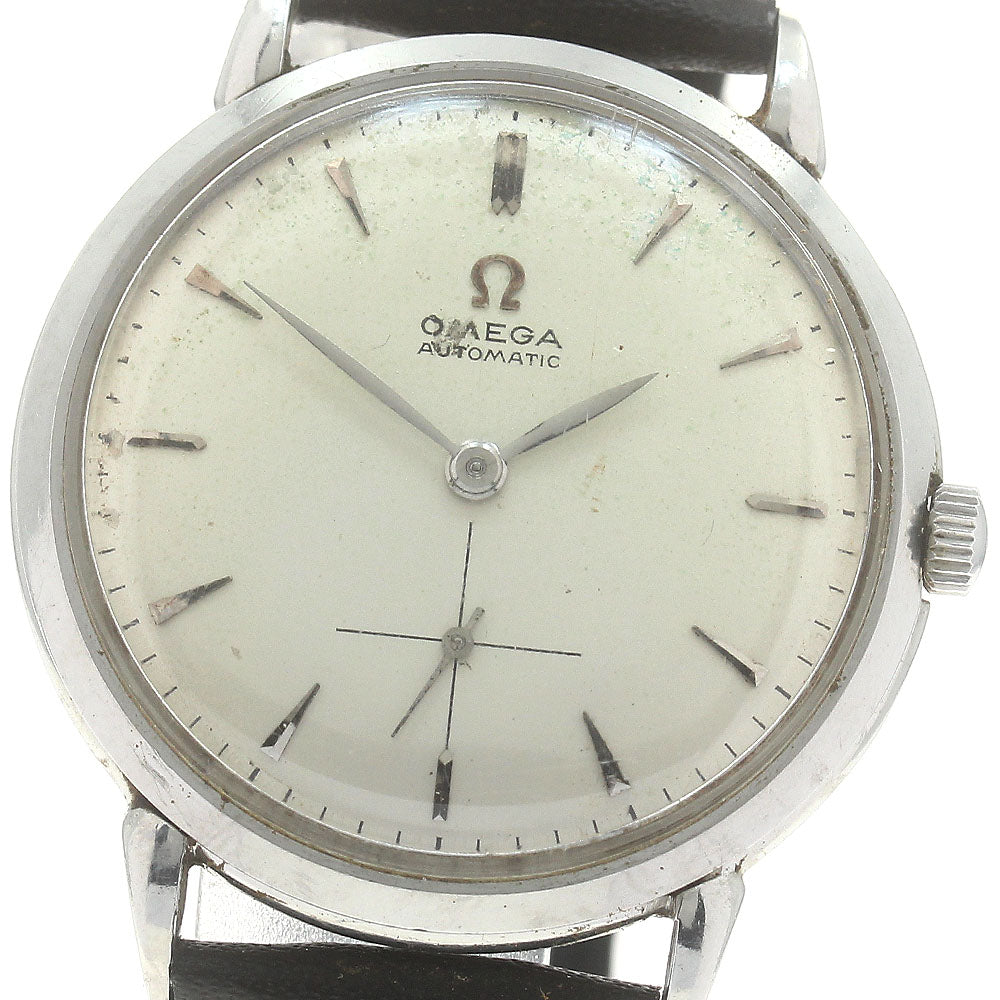 OMEGA vintage Ref.2398-3 Cal.332 Half Rotor Crown Non-OEM Silver Dial Automatic Men's Watch_875652