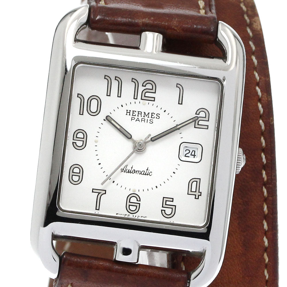 HERMES Cape Cod CC1.710 Double Tour Silver Dial Automatic Men's Watch_875664
