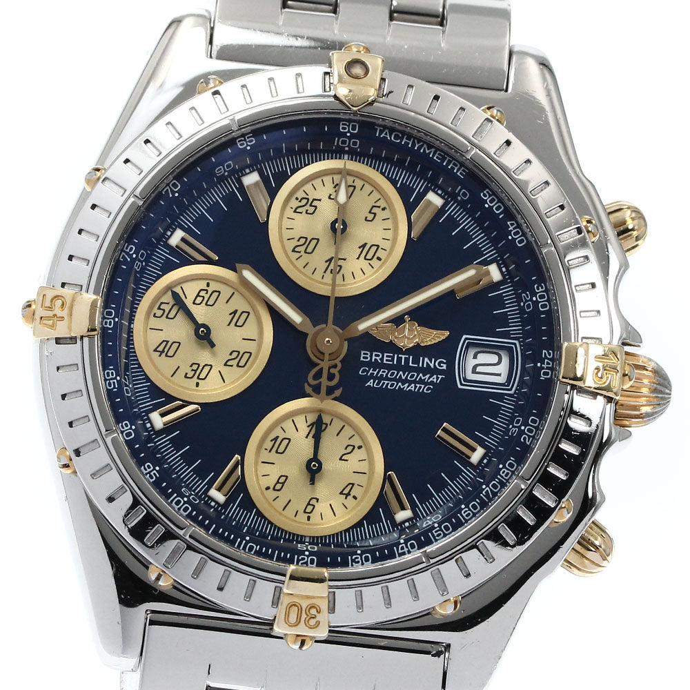 BREITLING Chronomat Bikoro B13050.1 Date Navy Dial Automatic Men's Watch_875669