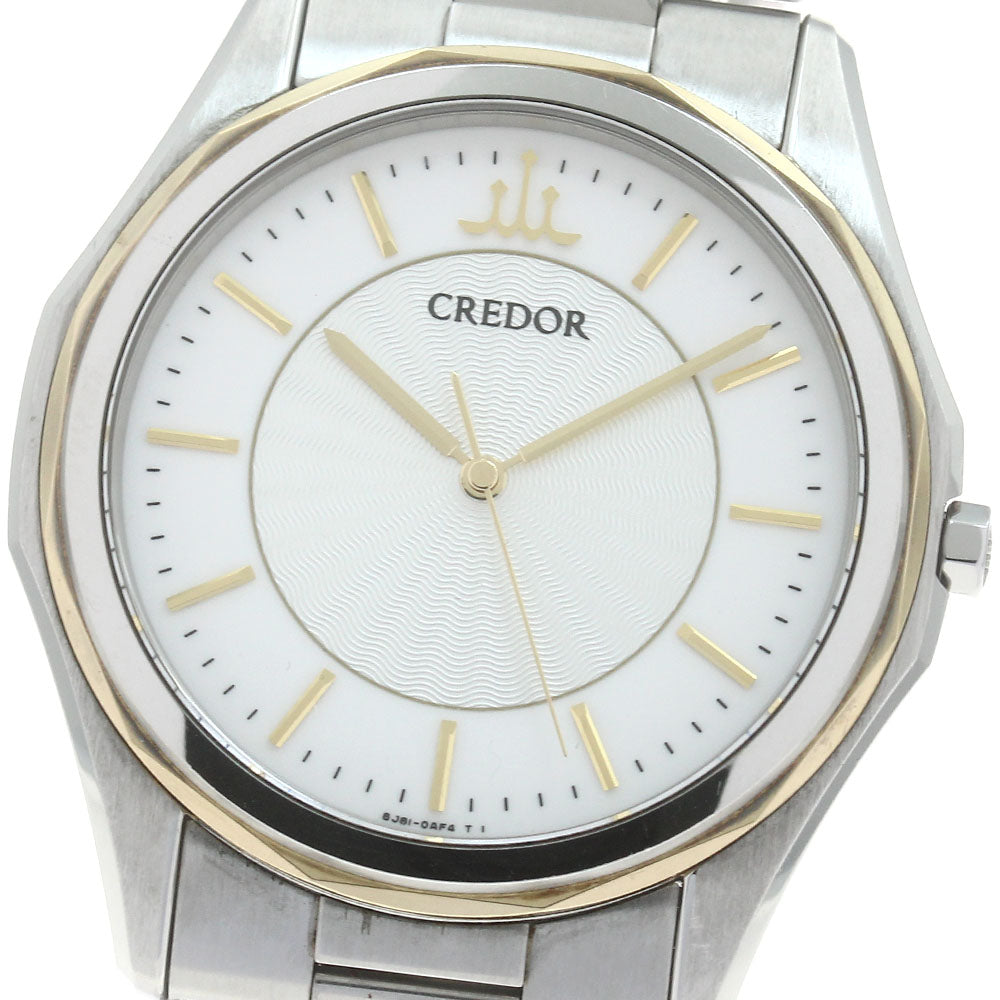 SEIKO CREDOR SIGNO GCAR042/8J81-0AF0 Silver Dial Quartz Men's Watch_875680