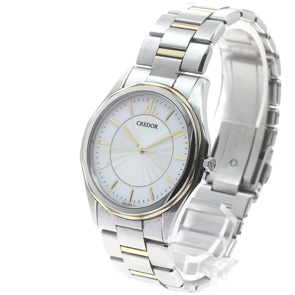 SEIKO CREDOR SIGNO GCAR042/8J81-0AF0 Silver Dial Quartz Men's Watch_875680