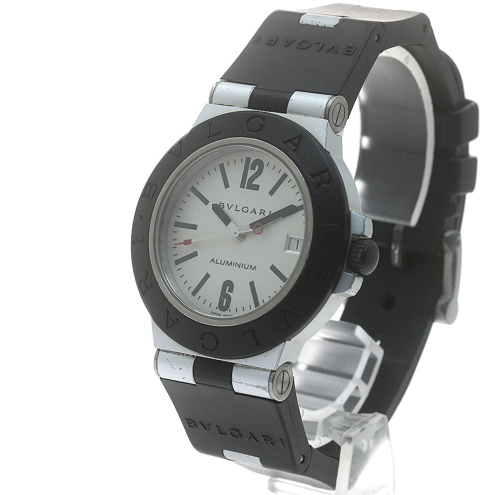 BVLGARI Aluminum AL38TA Date Silver Dial Automatic Men's Watch_875683