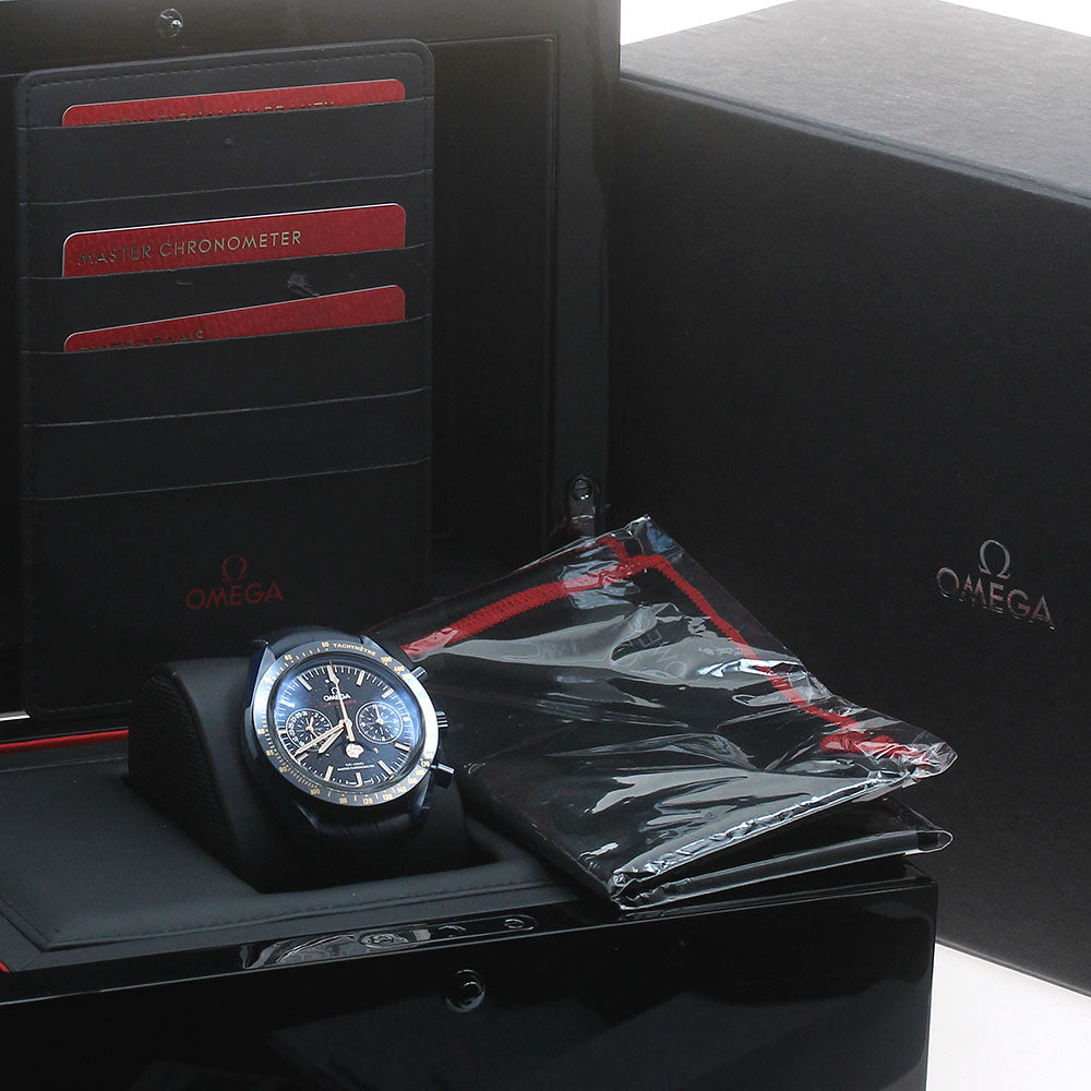 OMEGA Speedmaster Blue Side of the Moon 304.93.44.52.03.002 Chronograph Moon Phase Navy Dial Automatic Men's Watch_875706