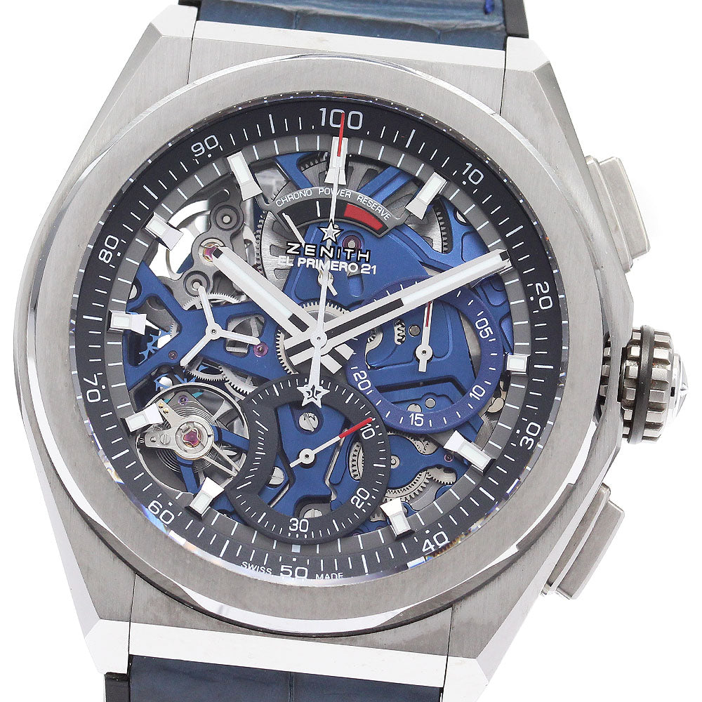 ZENITH Defy El Primero 21 95.9002.9004 Chronograph Blue / skeleton Dial Automatic Men's Watch_875723