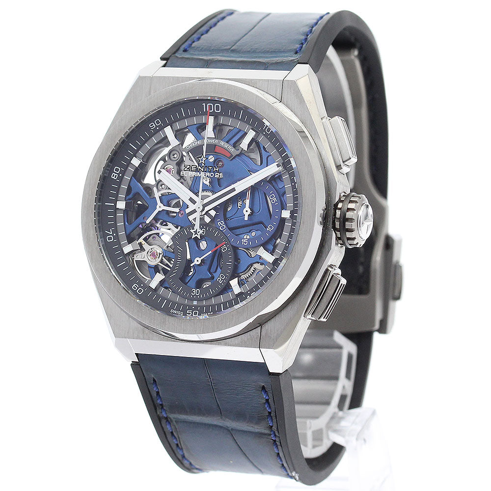 ZENITH Defy El Primero 21 95.9002.9004 Chronograph Blue / skeleton Dial Automatic Men's Watch_875723