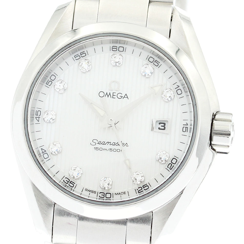 OMEGA Seamaster Aqua Terra 231.10.30.61.55.001 11P diamond White shell Dial Quartz Ladies Watch_875742