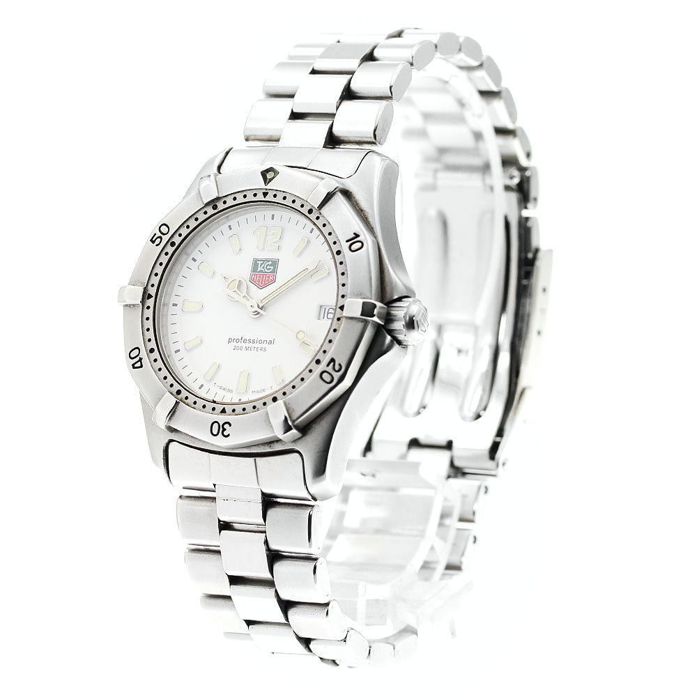 TAG HEUER Professional 200 m WK1211 Date white Dial Quartz Boy's Watch_875758