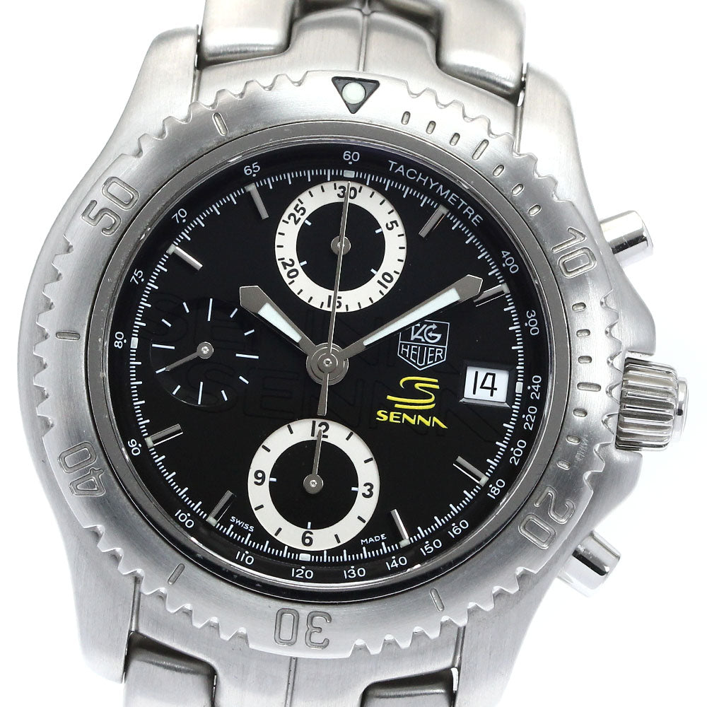 TAG HEUER Link Ayrton Senna CT5114 Chronograph black Dial Automatic Men's_875766