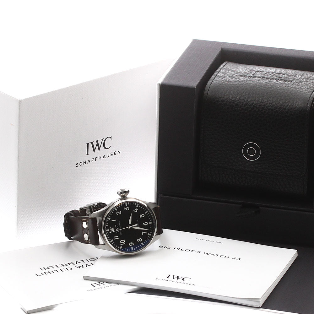 IWC SCHAFFHAUSEN big pilot watch 43 IW329301 black Dial Automatic Men's_875767