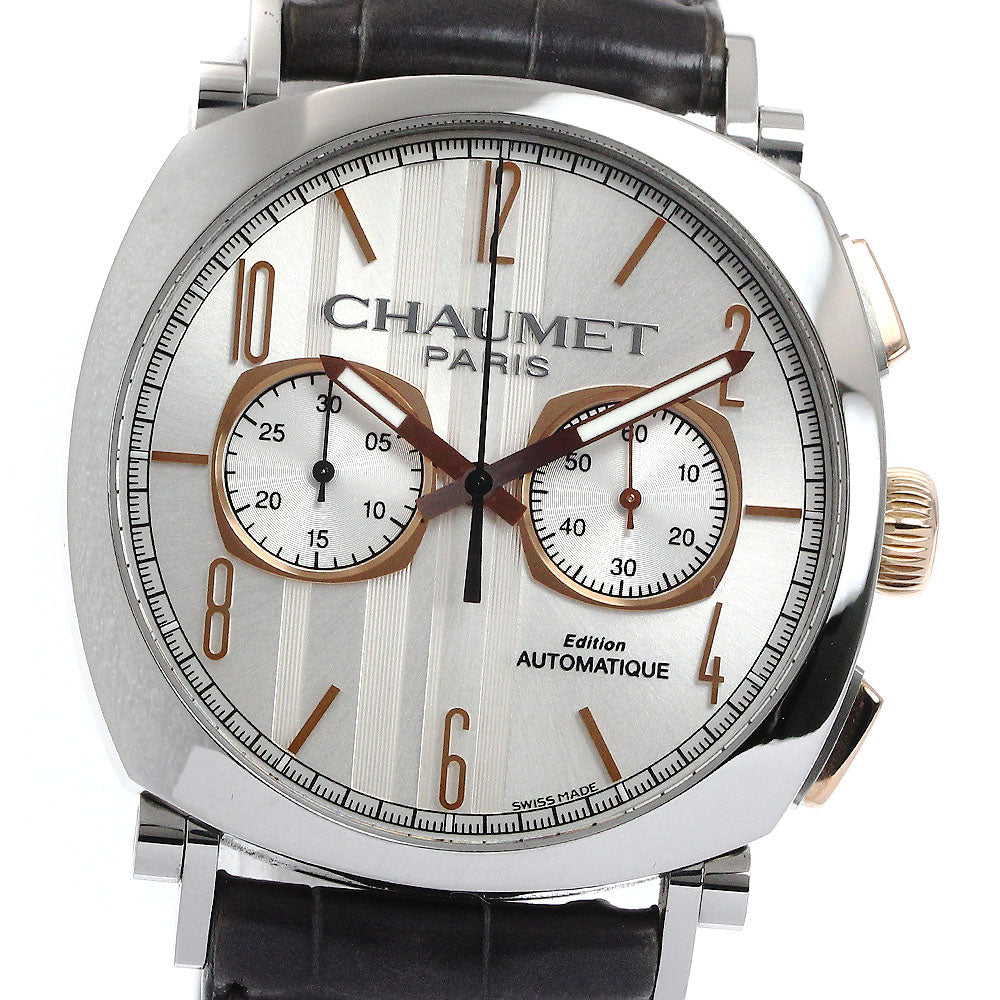 Chaumet Dandy Chronograph W11790-30V Date Silver Dial Automatic Men's Watch_875778